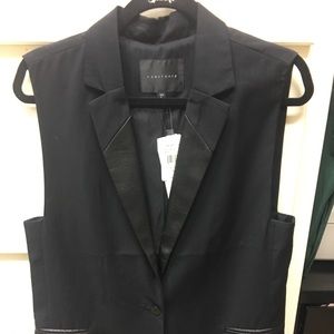 Long sleeveless vest